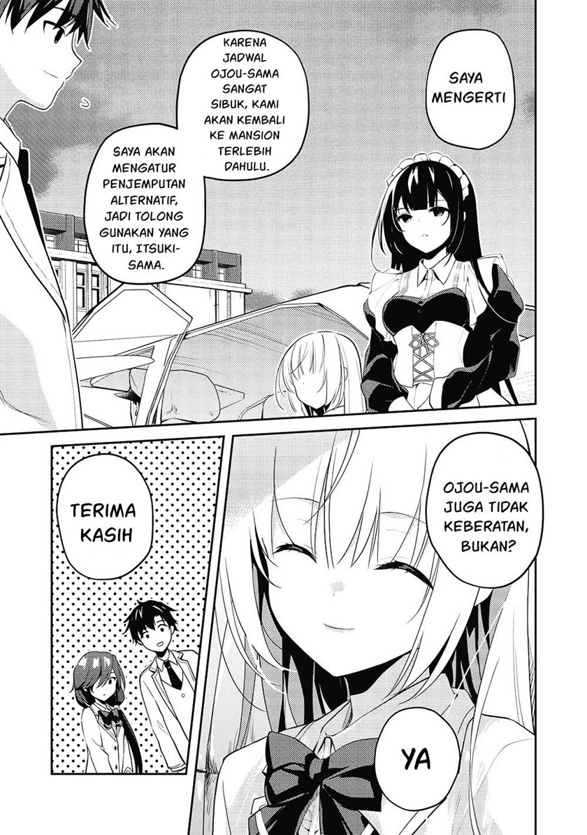 Saijo no Osewa ~Takane no Hana Darakena Meimon Kou de, Gakuin Ichi no Ojou-sama (Seikatsu Noryoku Kaimu) o Kagenagara Osewa suru Koto ni Narimashita~ Chapter 11 - halaman 57