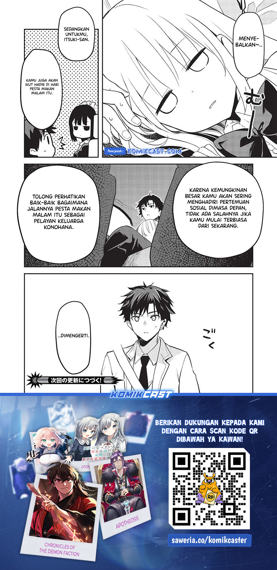 Saijo no Osewa ~Takane no Hana Darakena Meimon Kou de, Gakuin Ichi no Ojou-sama (Seikatsu Noryoku Kaimu) o Kagenagara Osewa suru Koto ni Narimashita~ Chapter 17 - halaman 22