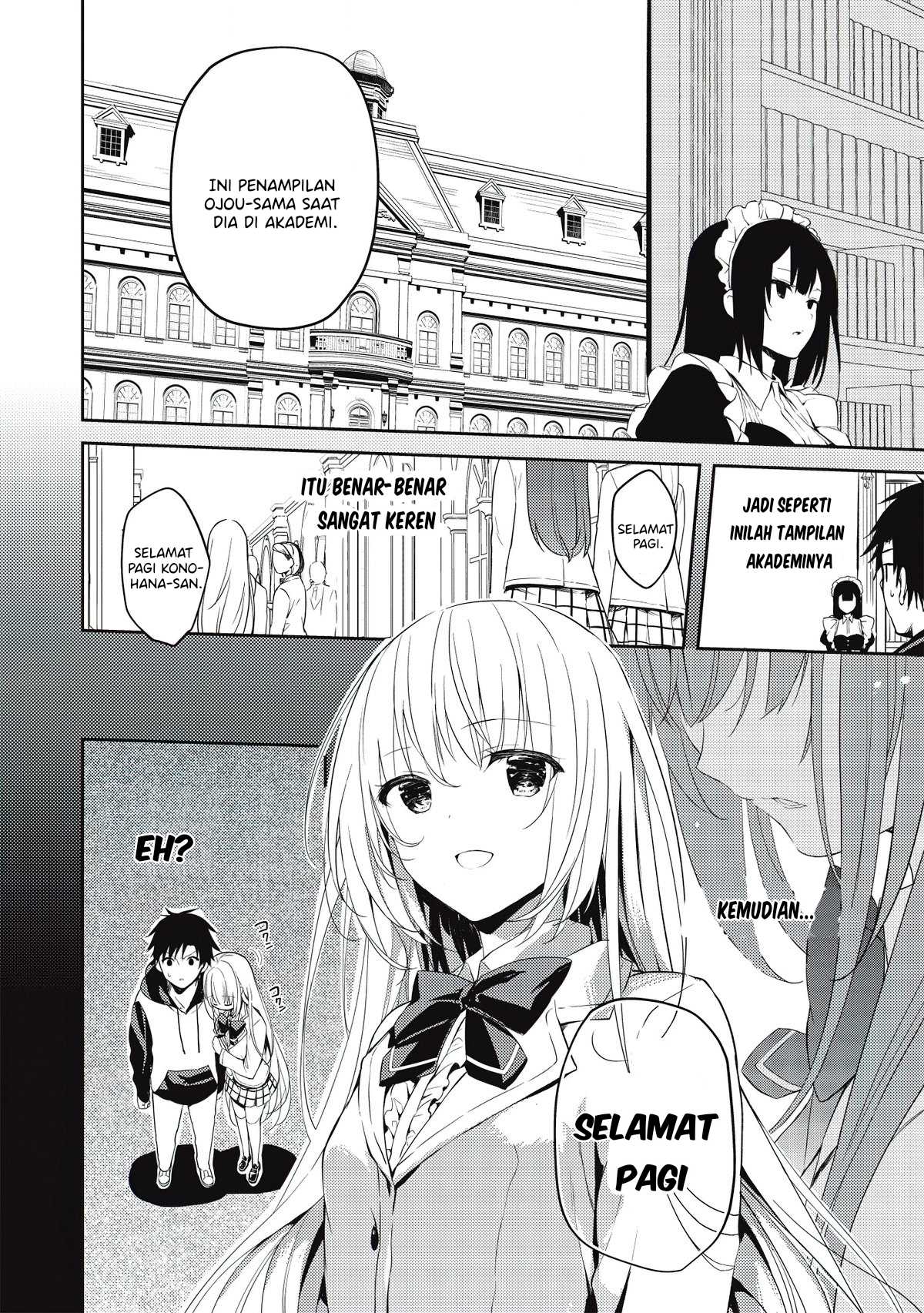 Saijo no Osewa ~Takane no Hana Darakena Meimon Kou de, Gakuin Ichi no Ojou-sama (Seikatsu Noryoku Kaimu) o Kagenagara Osewa suru Koto ni Narimashita~ Chapter 2.1 - halaman 14