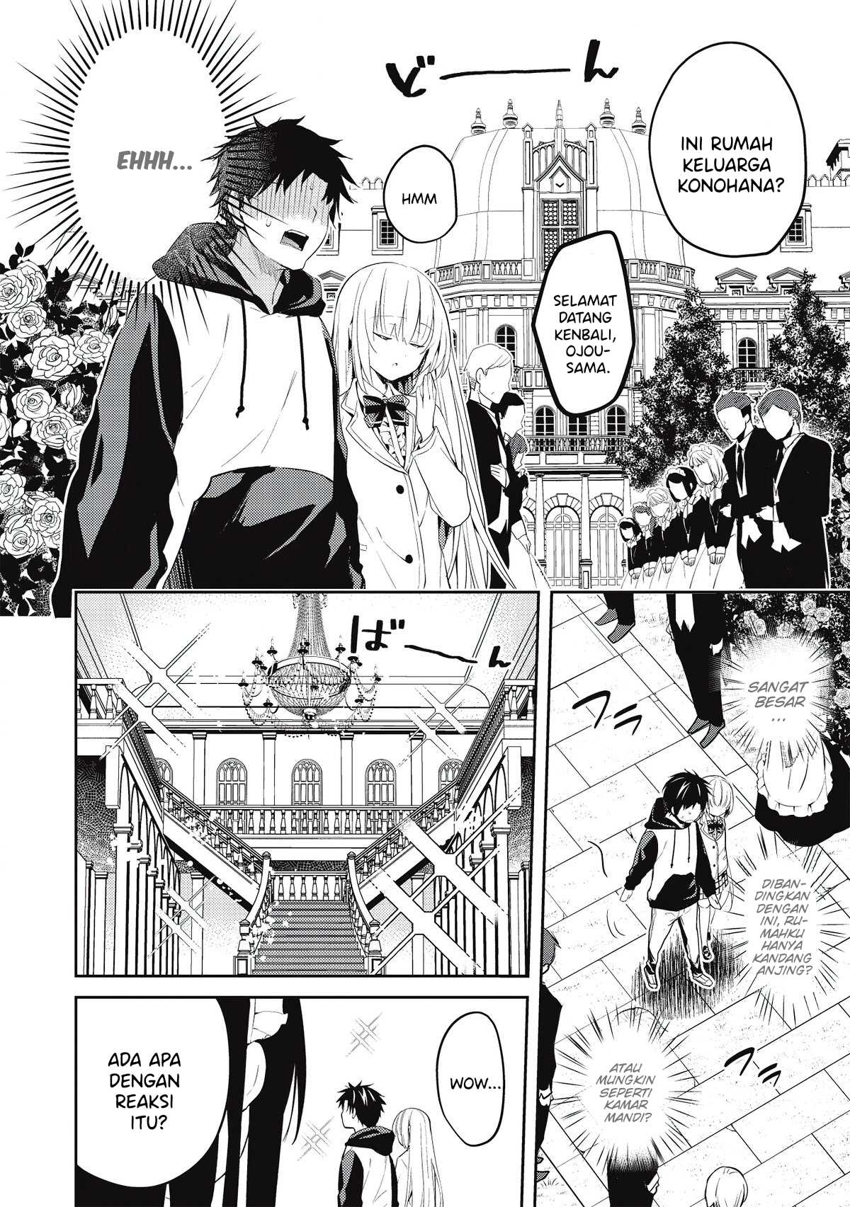 Saijo no Osewa ~Takane no Hana Darakena Meimon Kou de, Gakuin Ichi no Ojou-sama (Seikatsu Noryoku Kaimu) o Kagenagara Osewa suru Koto ni Narimashita~ Chapter 2.1 - halaman 6