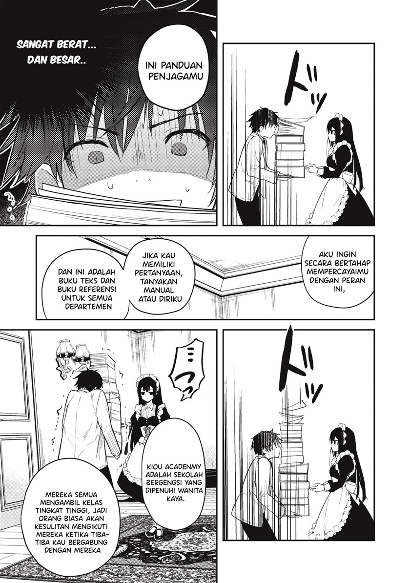 Saijo no Osewa ~Takane no Hana Darakena Meimon Kou de, Gakuin Ichi no Ojou-sama (Seikatsu Noryoku Kaimu) o Kagenagara Osewa suru Koto ni Narimashita~ Chapter 2.2 - halaman 1