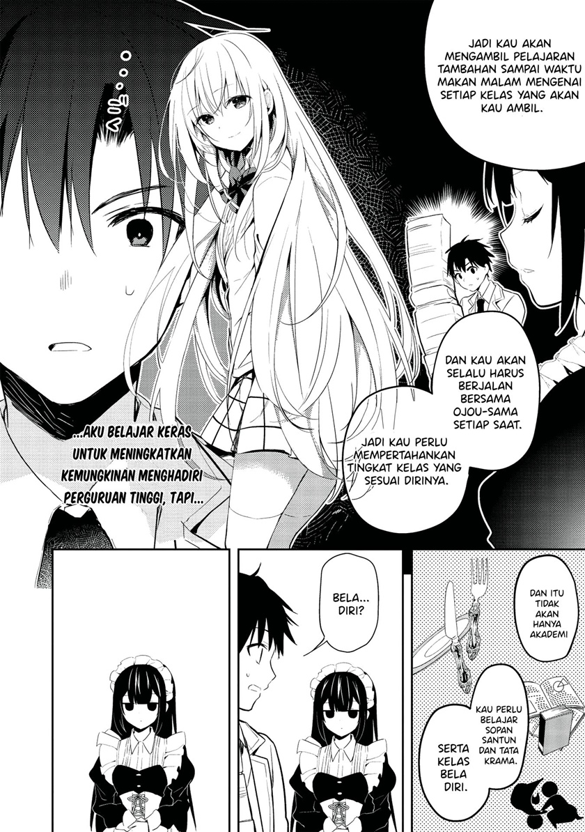 Saijo no Osewa ~Takane no Hana Darakena Meimon Kou de, Gakuin Ichi no Ojou-sama (Seikatsu Noryoku Kaimu) o Kagenagara Osewa suru Koto ni Narimashita~ Chapter 2.2 - halaman 2