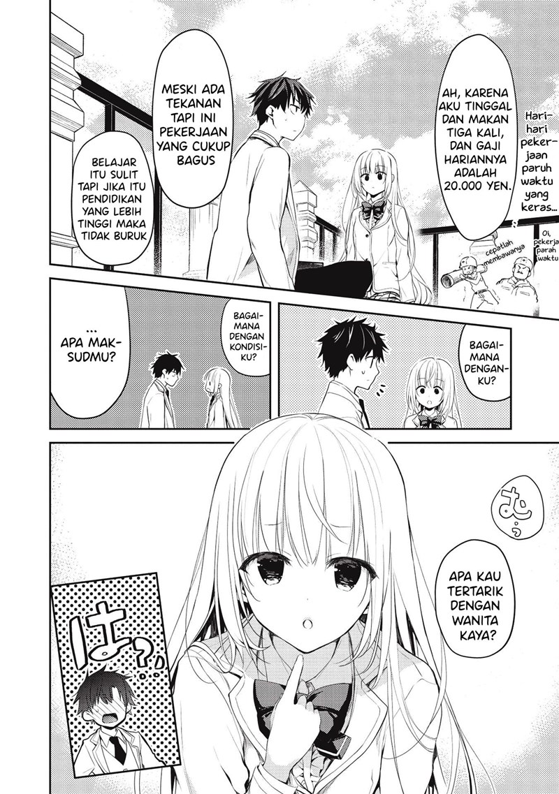 Saijo no Osewa ~Takane no Hana Darakena Meimon Kou de, Gakuin Ichi no Ojou-sama (Seikatsu Noryoku Kaimu) o Kagenagara Osewa suru Koto ni Narimashita~ Chapter 4 - halaman 9