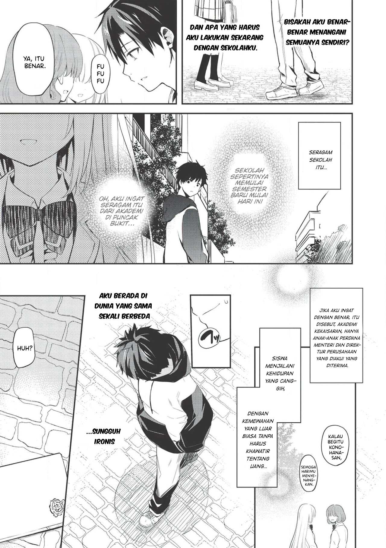 Saijo no Osewa: Takane no Hanadarake na Meimonkou de, Gakuin Ichi no Ojousama (Seikatsu Nouryoku Kaimu) wo Kagenagara Osewa suru Koto ni Narimashita Chapter 1 - halaman 11
