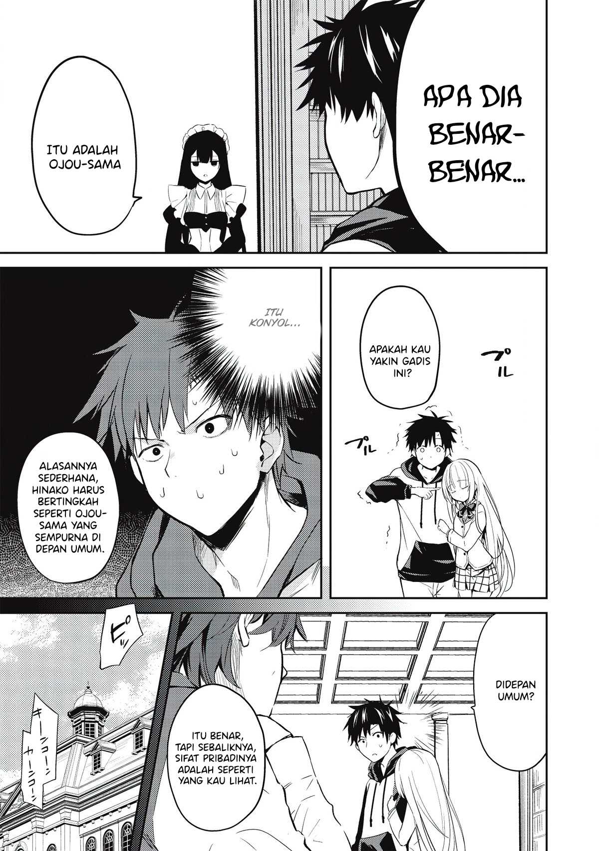 Saijo no Osewa: Takane no Hanadarake na Meimonkou de, Gakuin Ichi no Ojousama (Seikatsu Nouryoku Kaimu) wo Kagenagara Osewa suru Koto ni Narimashita Chapter 2.1 - halaman 17