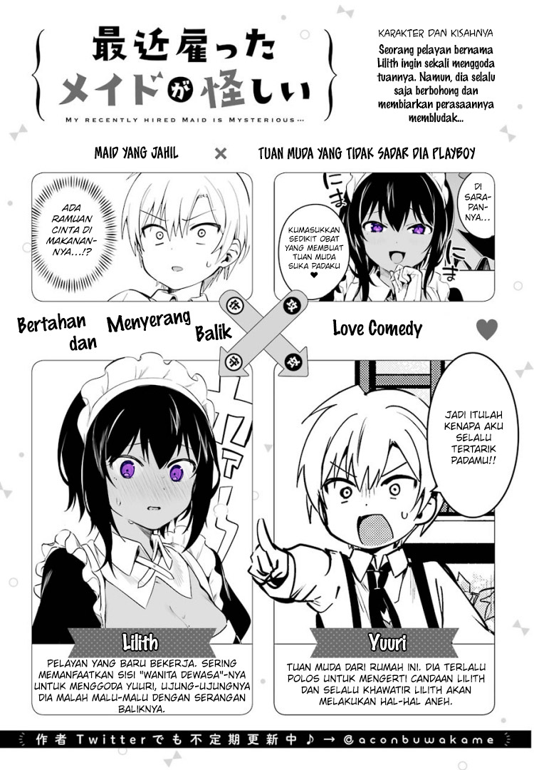 Saikin Yatotta Maid ga Ayashii Chapter 3 - halaman 1