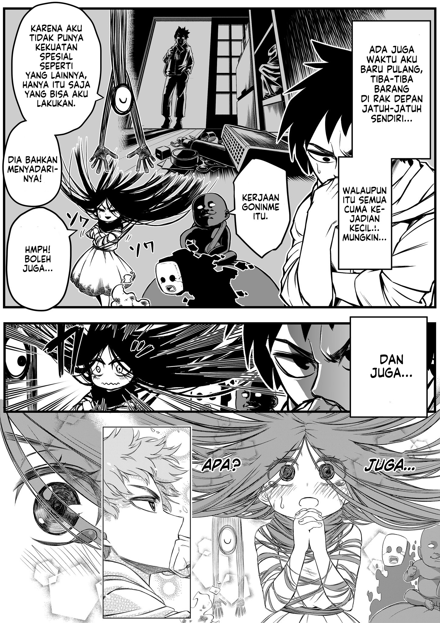 Saikyou Jibakurei to Reikan Zero Otoko Chapter 4 - halaman 4