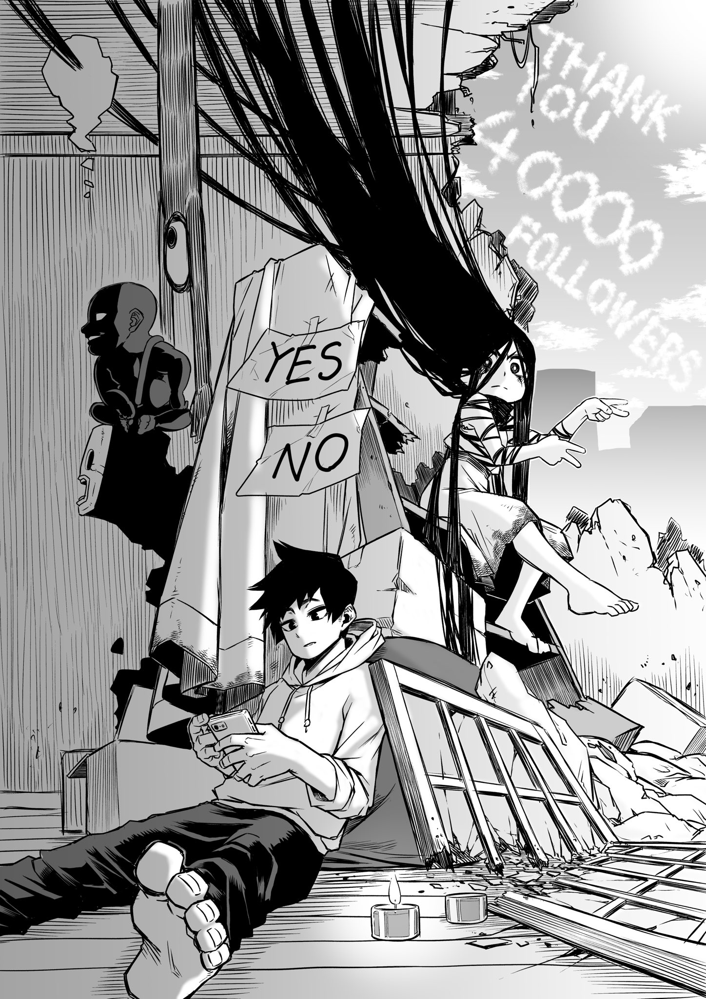 Saikyou Jibakurei to Reikan Zero Otoko Chapter 9.1 - halaman 3