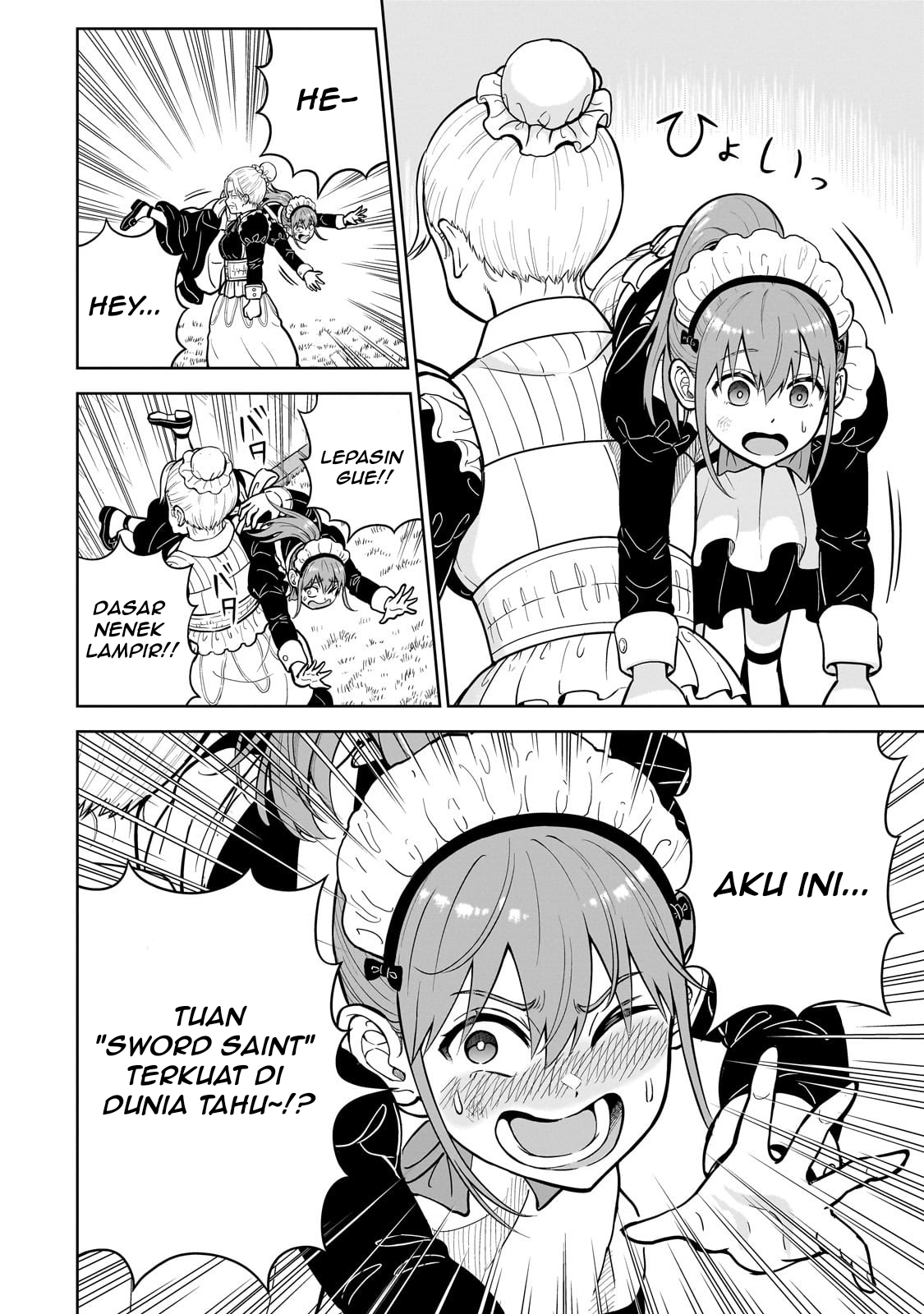 Saikyou no Kensei, Bishoujo Maid ni Tensei shi Houki de Musou suru Chapter 1 - halaman 10