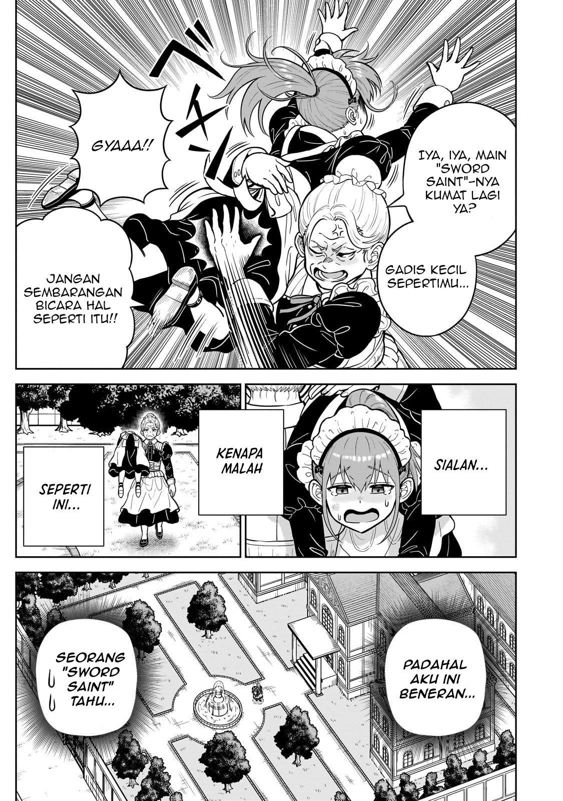Saikyou no Kensei, Bishoujo Maid ni Tensei shi Houki de Musou suru Chapter 1 - halaman 11