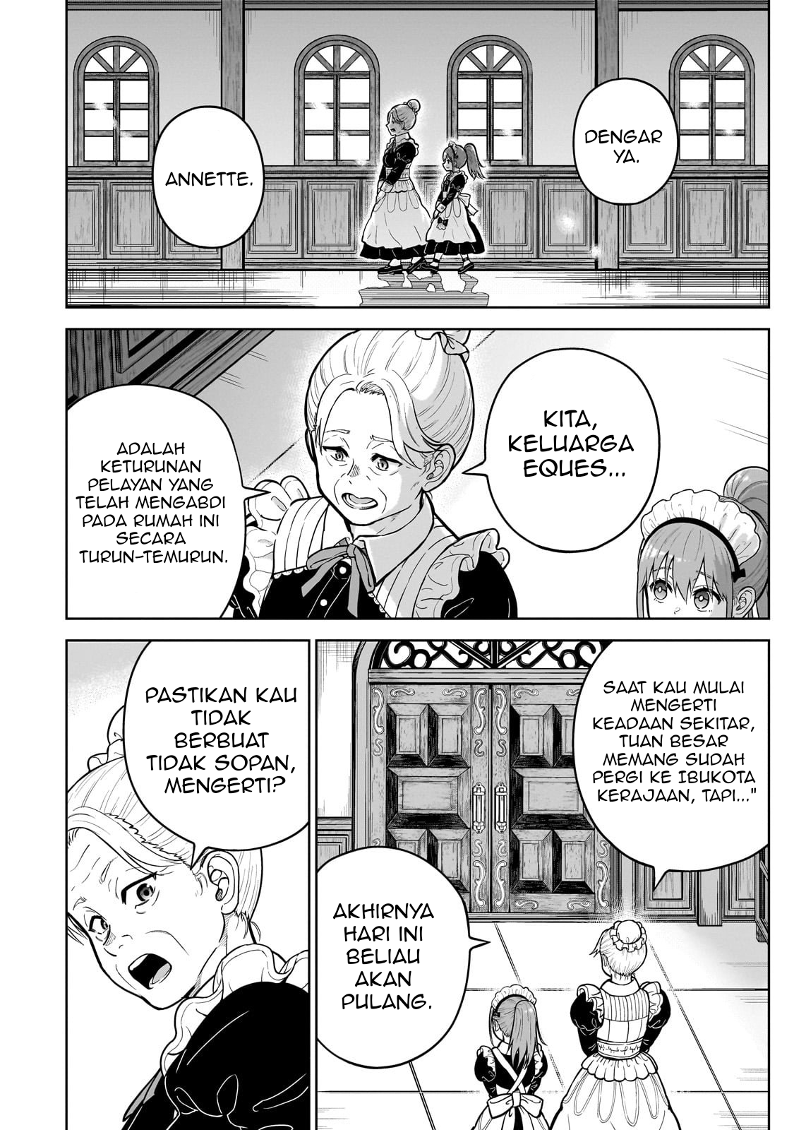 Saikyou no Kensei, Bishoujo Maid ni Tensei shi Houki de Musou suru Chapter 1 - halaman 22