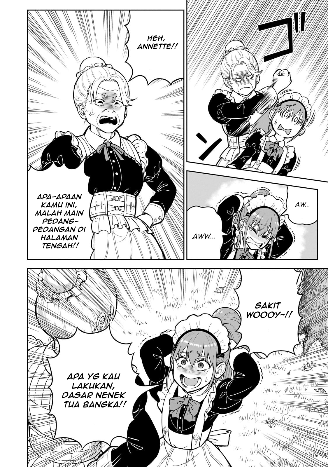 Saikyou no Kensei, Bishoujo Maid ni Tensei shi Houki de Musou suru Chapter 1 - halaman 8