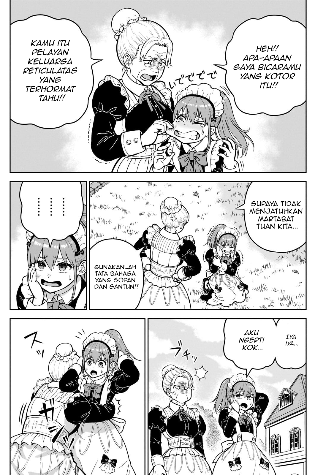 Saikyou no Kensei, Bishoujo Maid ni Tensei shi Houki de Musou suru Chapter 1 - halaman 9