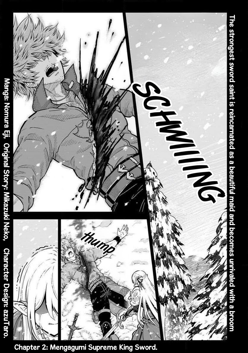 Saikyou no Kensei, Bishoujo Maid ni Tensei shi Houki de Musou suru Chapter 2 - halaman 1