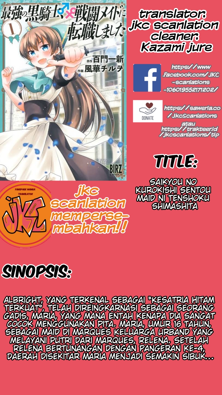 Saikyou no Kurokishi, Sentou Maid ni Tenshoku shimashita Chapter 9 - halaman 1