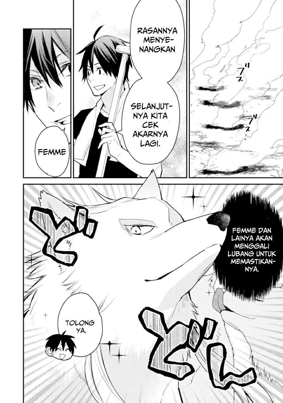 Saikyou no Madoshi. Hisa ni Ya wo Ukete Shimatta no de Inaka no Eihei ni Naru Chapter 22.1 - halaman 17