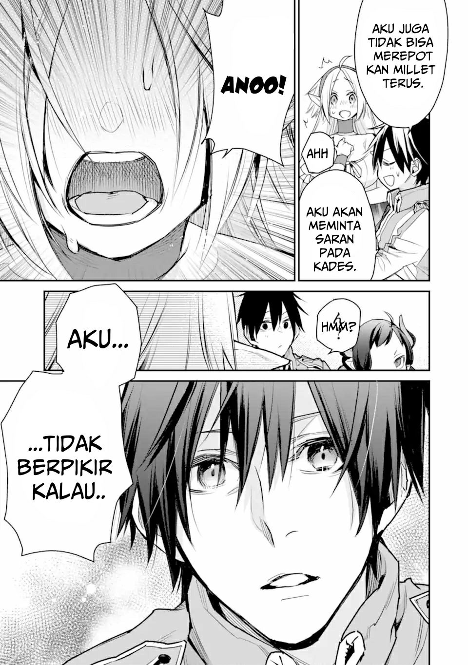 Saikyou no Madoshi. Hisa ni Ya wo Ukete Shimatta no de Inaka no Eihei ni Naru Chapter 26.2 - halaman 13