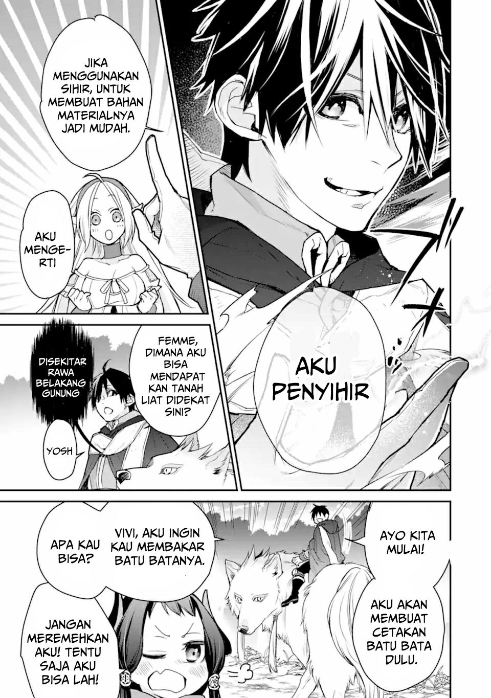 Saikyou no Madoshi. Hisa ni Ya wo Ukete Shimatta no de Inaka no Eihei ni Naru Chapter 27.1 - halaman 18