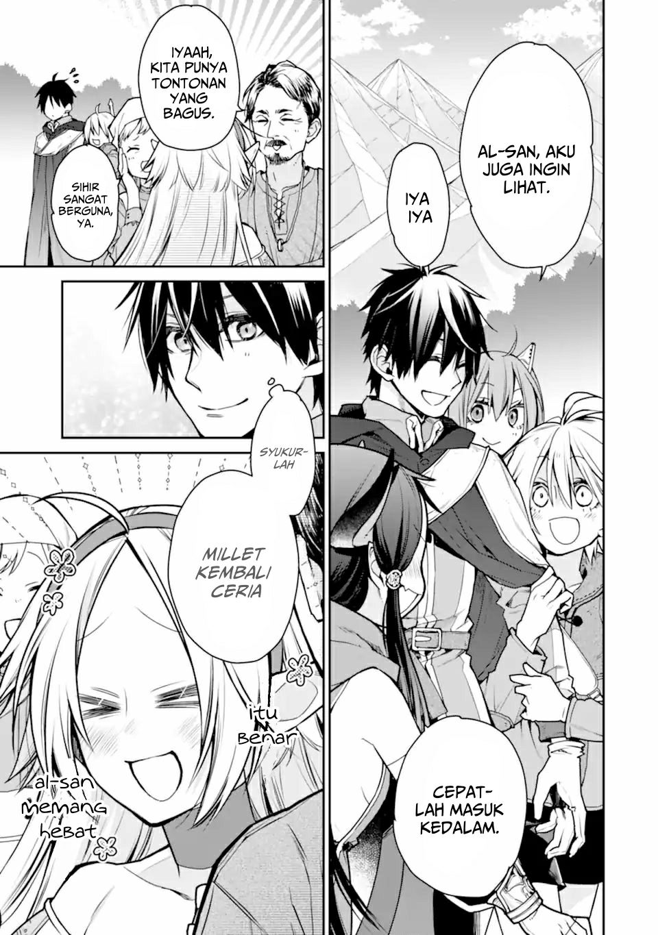 Saikyou no Madoshi. Hisa ni Ya wo Ukete Shimatta no de Inaka no Eihei ni Naru Chapter 28.1 - halaman 4