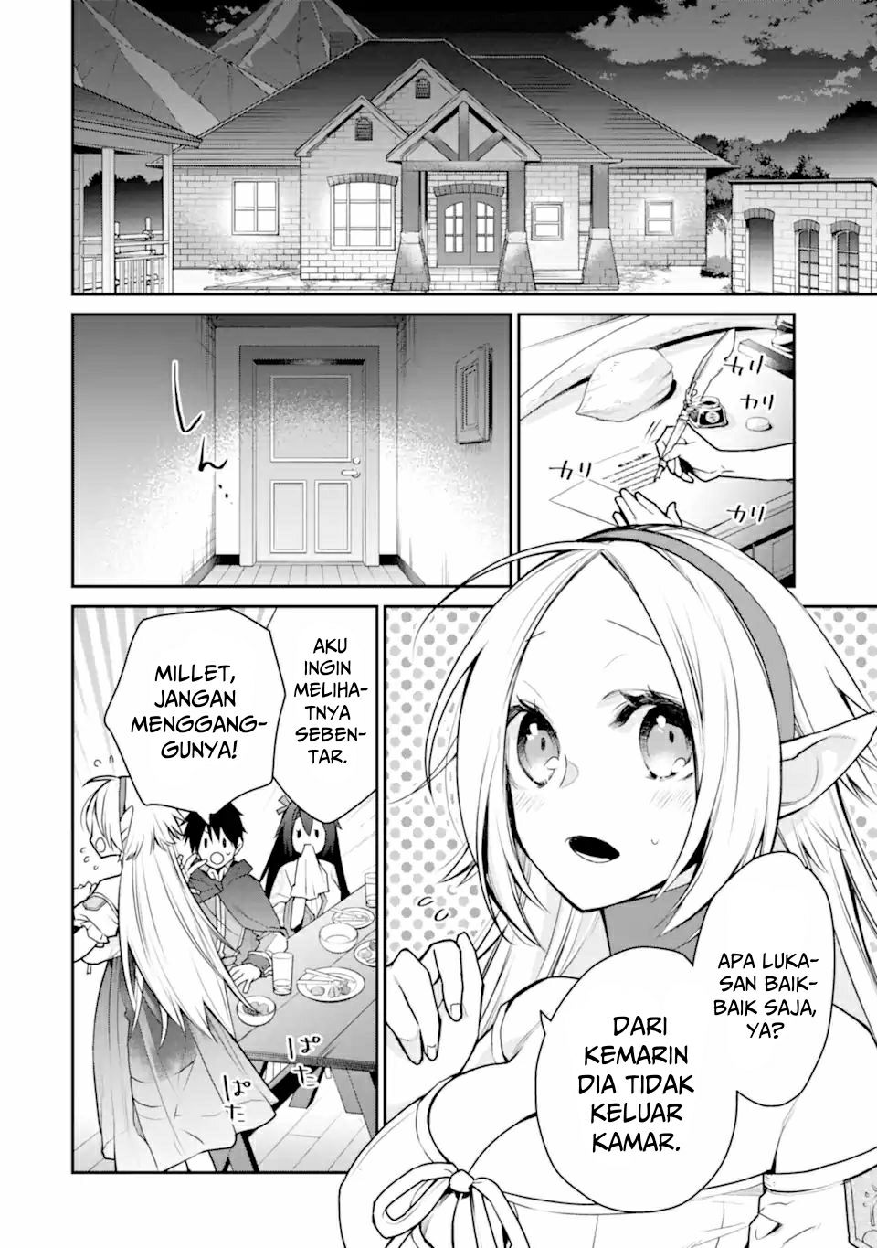 Saikyou no Madoshi. Hisa ni Ya wo Ukete Shimatta no de Inaka no Eihei ni Naru Chapter 29.2 - halaman 42