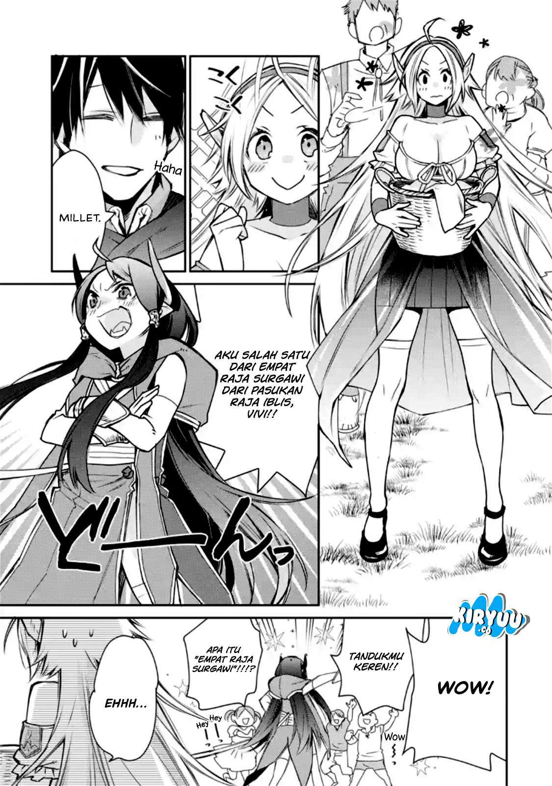 Saikyou no Madoshi. Hisa ni Ya wo Ukete Shimatta no de Inaka no Eihei ni Naru Chapter 4 - halaman 28