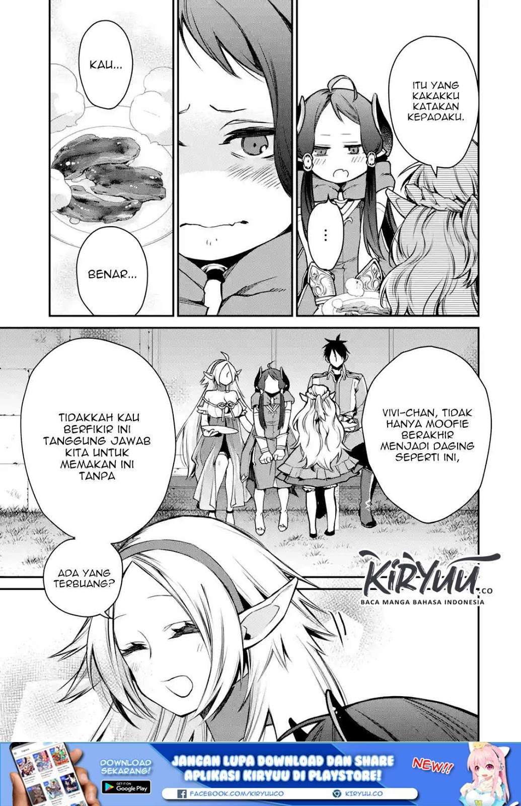 Saikyou no Madoshi. Hisa ni Ya wo Ukete Shimatta no de Inaka no Eihei ni Naru Chapter 7.2 - halaman 17