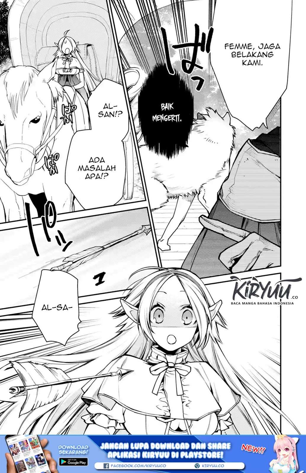 Saikyou no Madoshi. Hisa ni Ya wo Ukete Shimatta no de Inaka no Eihei ni Naru Chapter 8.1 - halaman 9