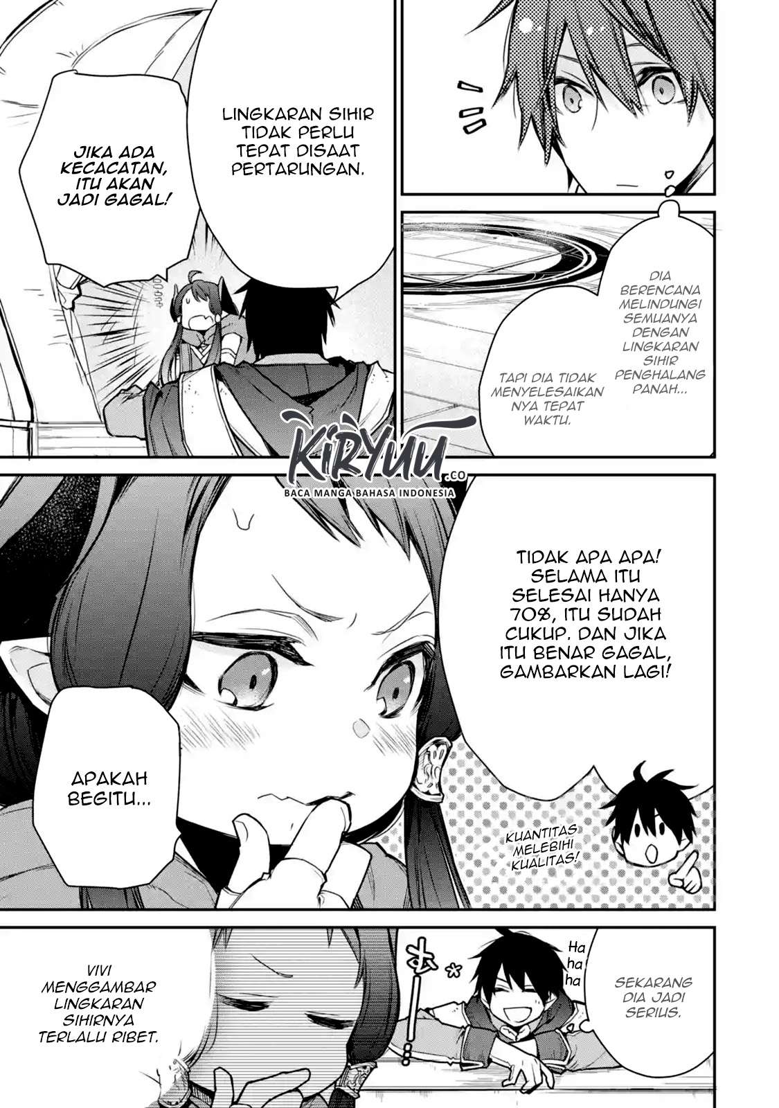 Saikyou no Madoshi. Hisa ni Ya wo Ukete Shimatta no de Inaka no Eihei ni Naru Chapter 8.2 - halaman 9