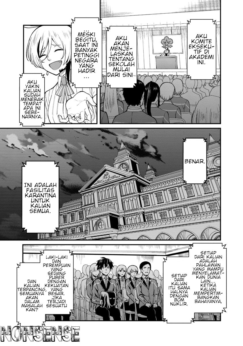 Saikyou no Maou ni Kitaerareta Yuusha, Isekai Kikansha-tachi no Gakuen de Musou suru Chapter 1.1 - halaman 15