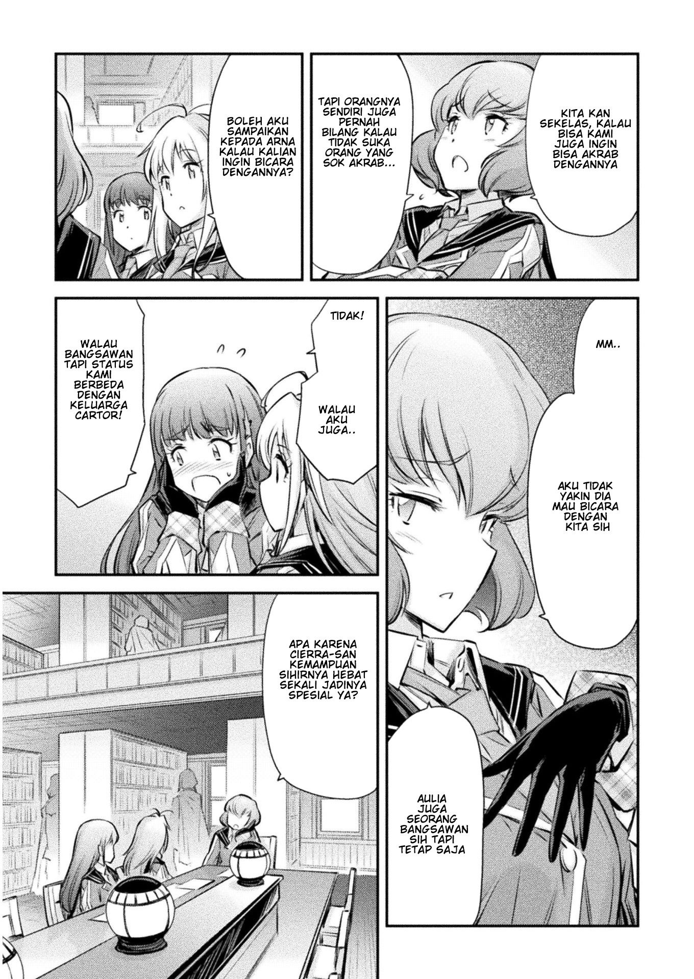 Saikyou no Youhei Shoujo no Gakuen Seikatsu: Shoujo to Shoujo, Kaikou suru Chapter 10 - halaman 13