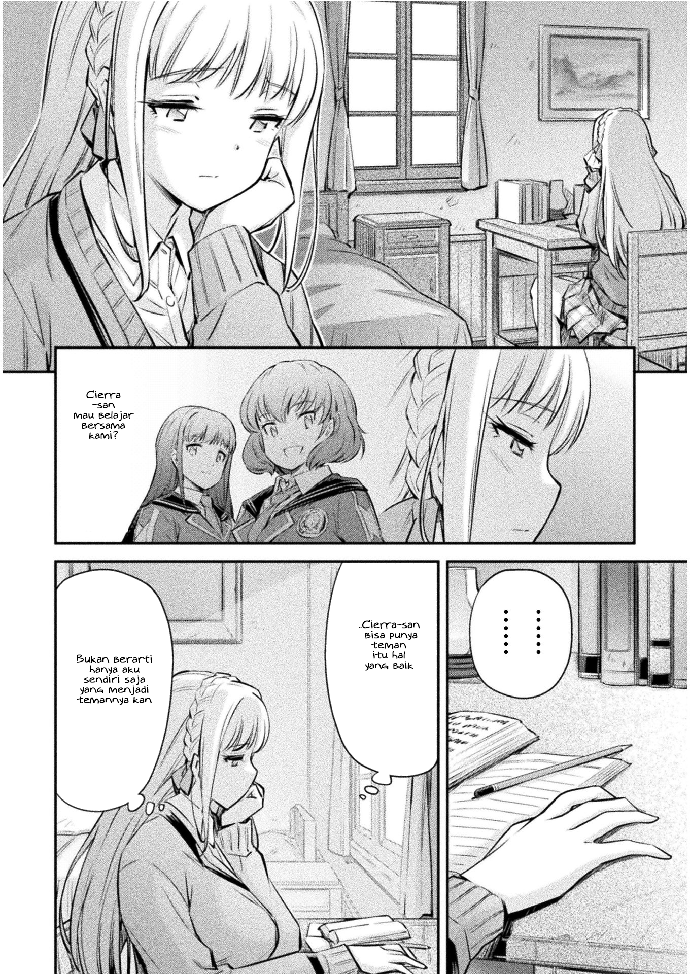 Saikyou no Youhei Shoujo no Gakuen Seikatsu: Shoujo to Shoujo, Kaikou suru Chapter 10 - halaman 16