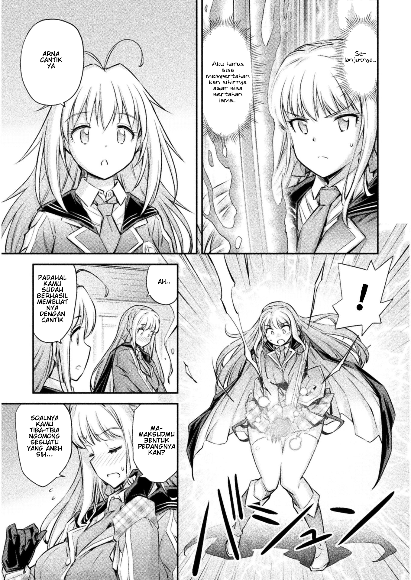 Saikyou no Youhei Shoujo no Gakuen Seikatsu: Shoujo to Shoujo, Kaikou suru Chapter 10 - halaman 25