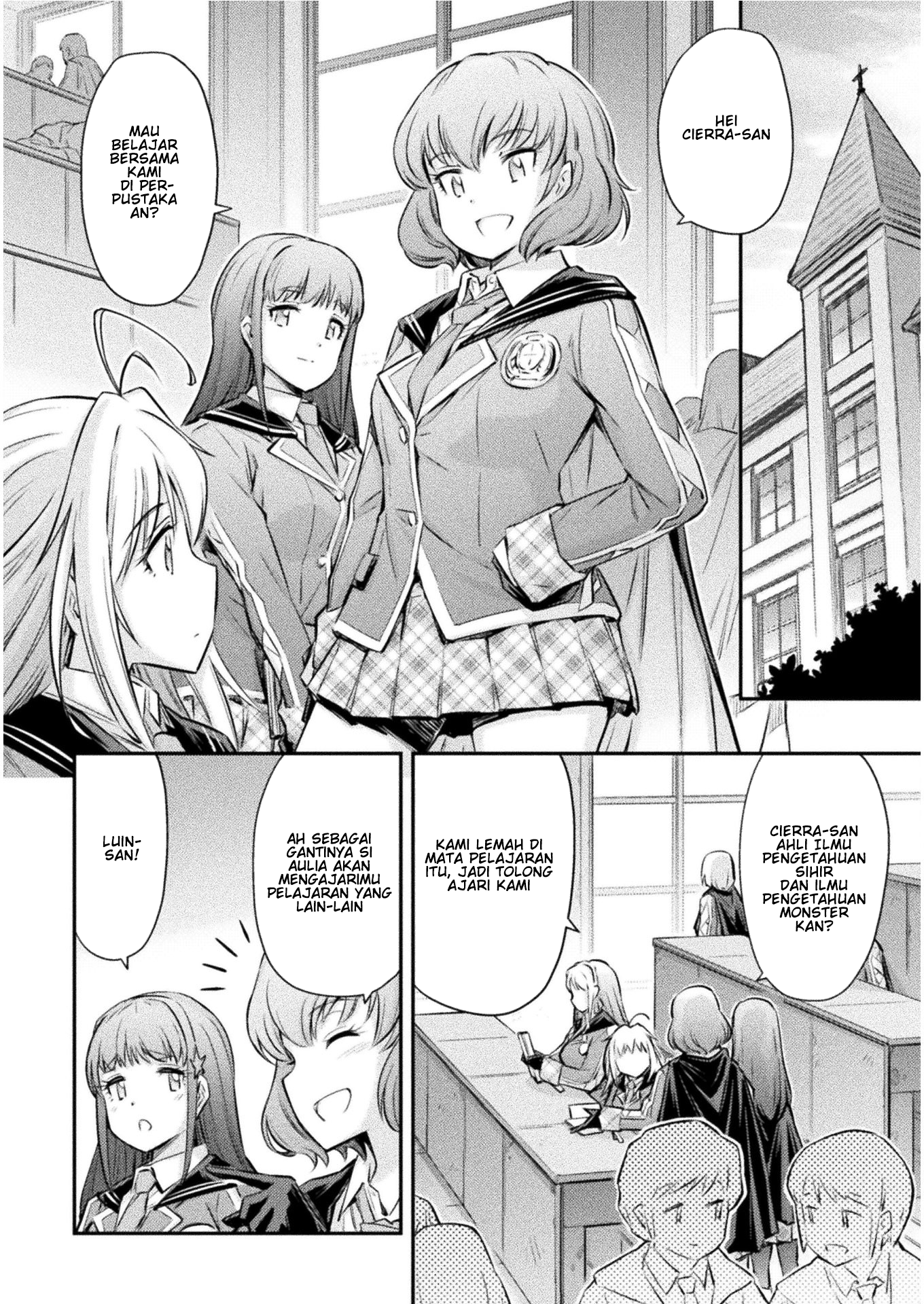 Saikyou no Youhei Shoujo no Gakuen Seikatsu: Shoujo to Shoujo, Kaikou suru Chapter 10 - halaman 8