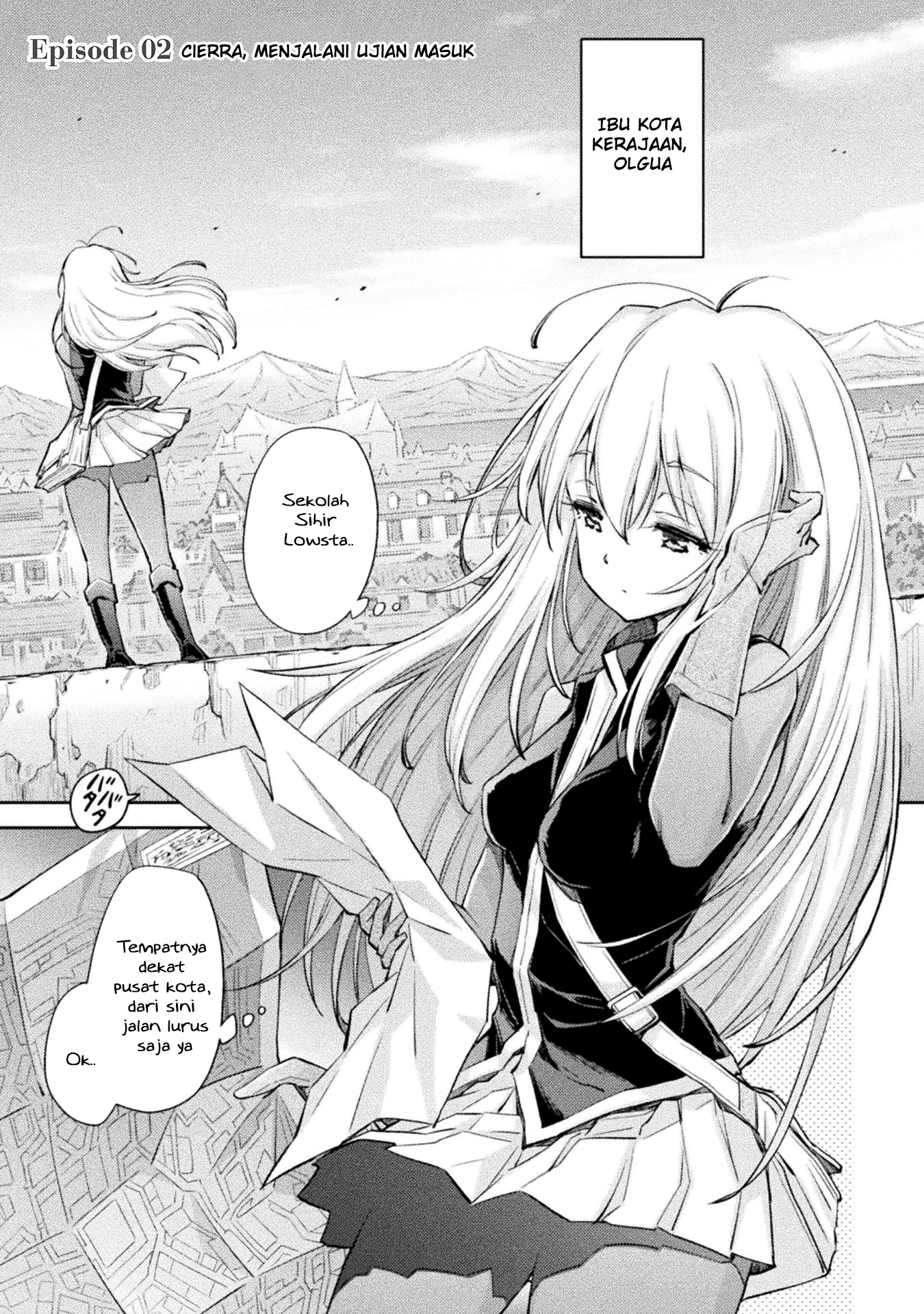 Saikyou no Youhei Shoujo no Gakuen Seikatsu: Shoujo to Shoujo, Kaikou suru Chapter 2 - halaman 1