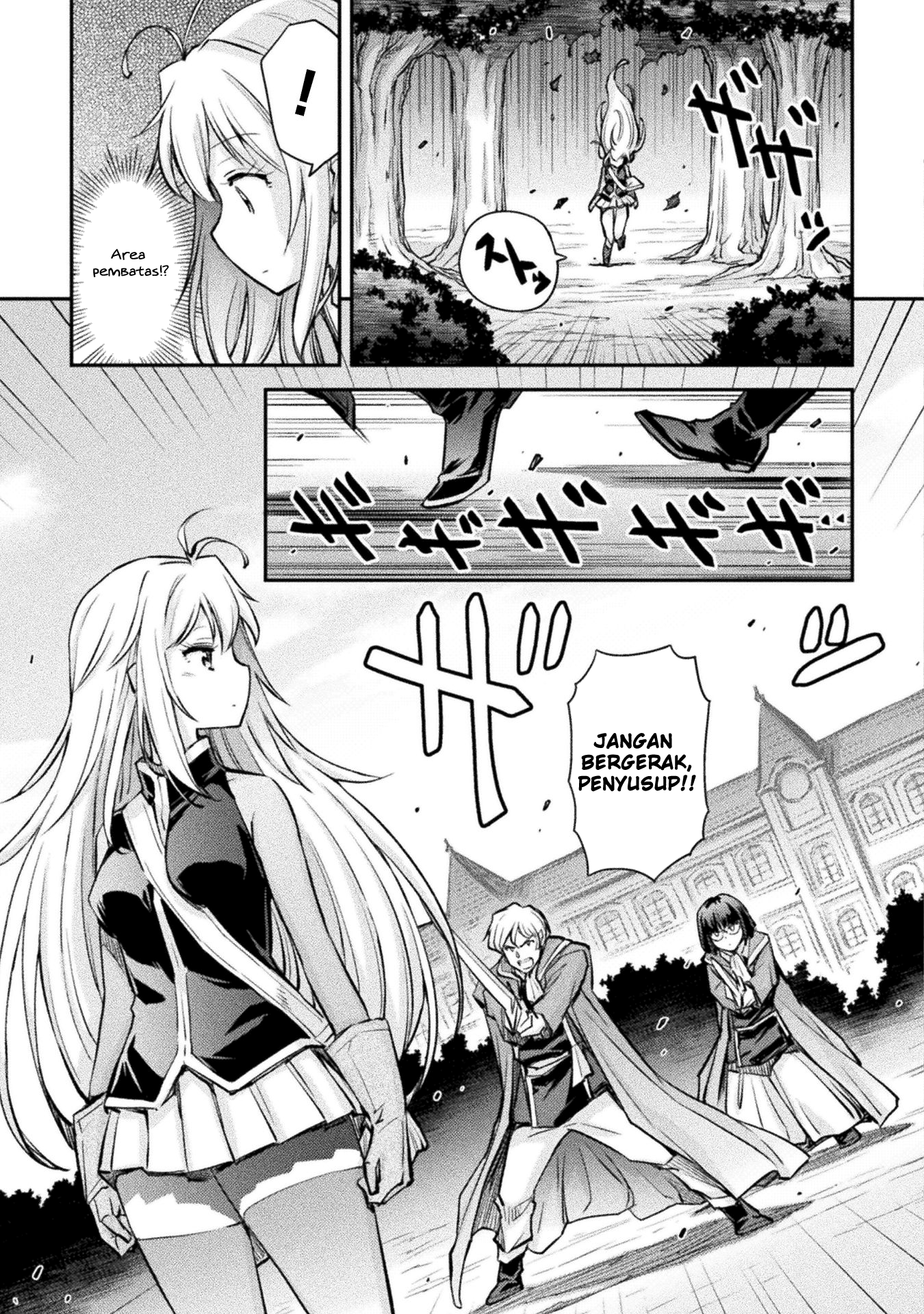 Saikyou no Youhei Shoujo no Gakuen Seikatsu: Shoujo to Shoujo, Kaikou suru Chapter 2 - halaman 7