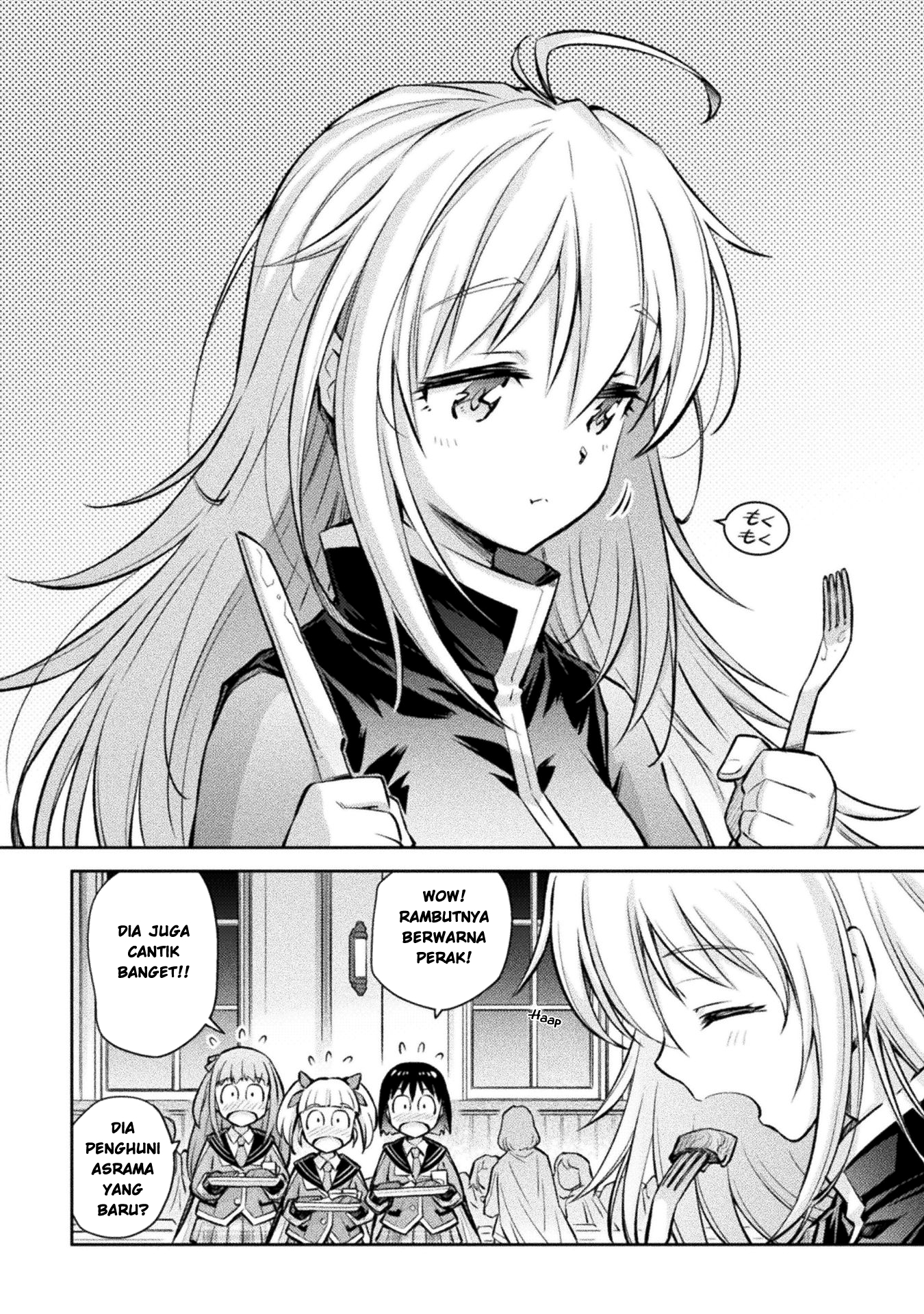 Saikyou no Youhei Shoujo no Gakuen Seikatsu: Shoujo to Shoujo, Kaikou suru Chapter 3 - halaman 2