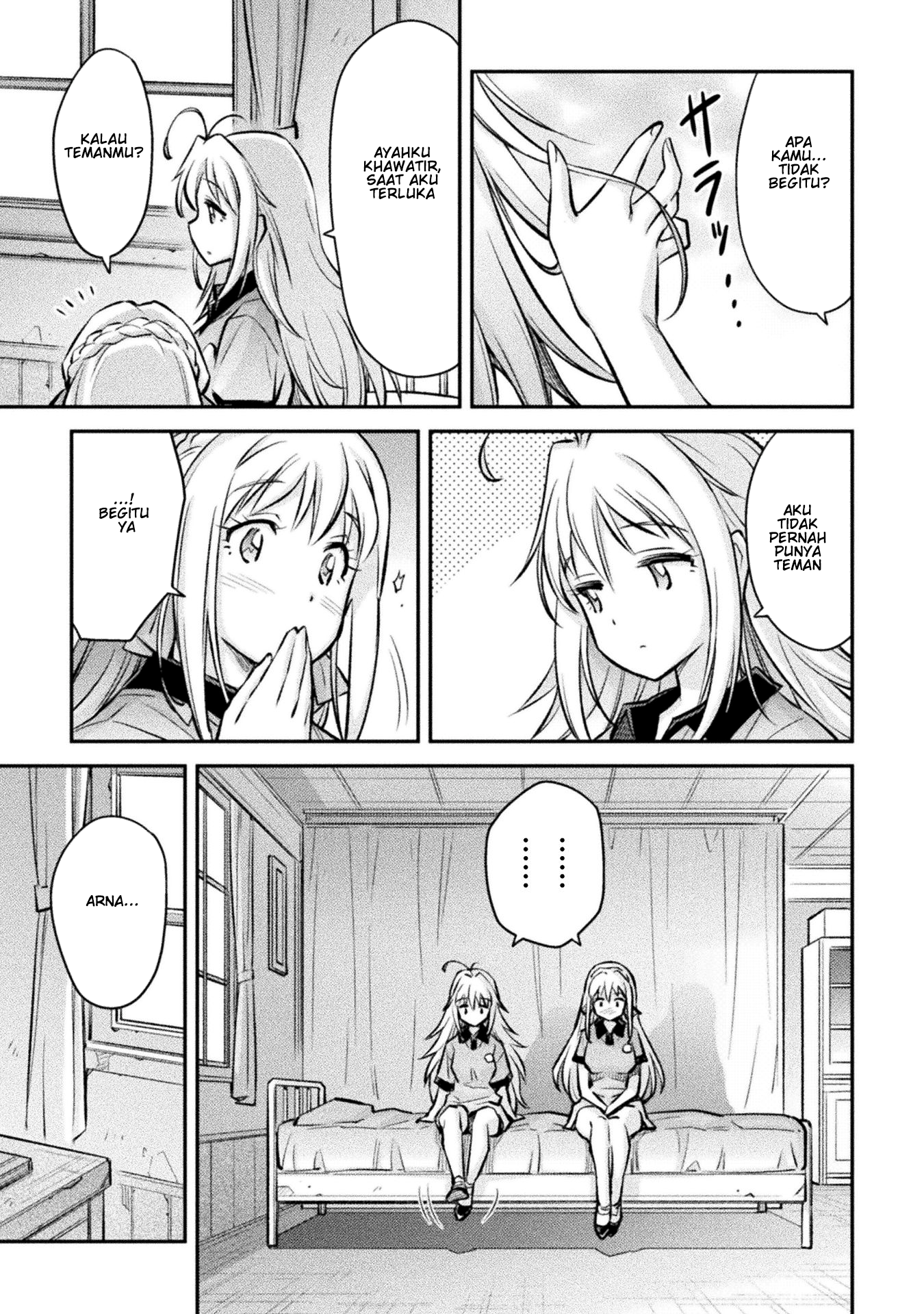 Saikyou no Youhei Shoujo no Gakuen Seikatsu: Shoujo to Shoujo, Kaikou suru Chapter 4 - halaman 11