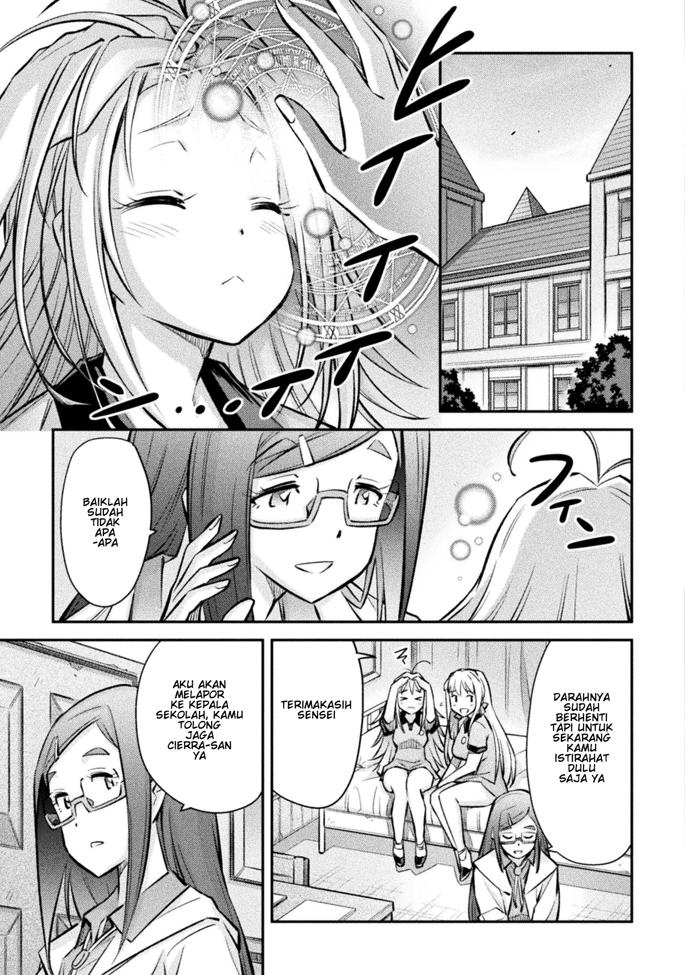 Saikyou no Youhei Shoujo no Gakuen Seikatsu: Shoujo to Shoujo, Kaikou suru Chapter 4 - halaman 7