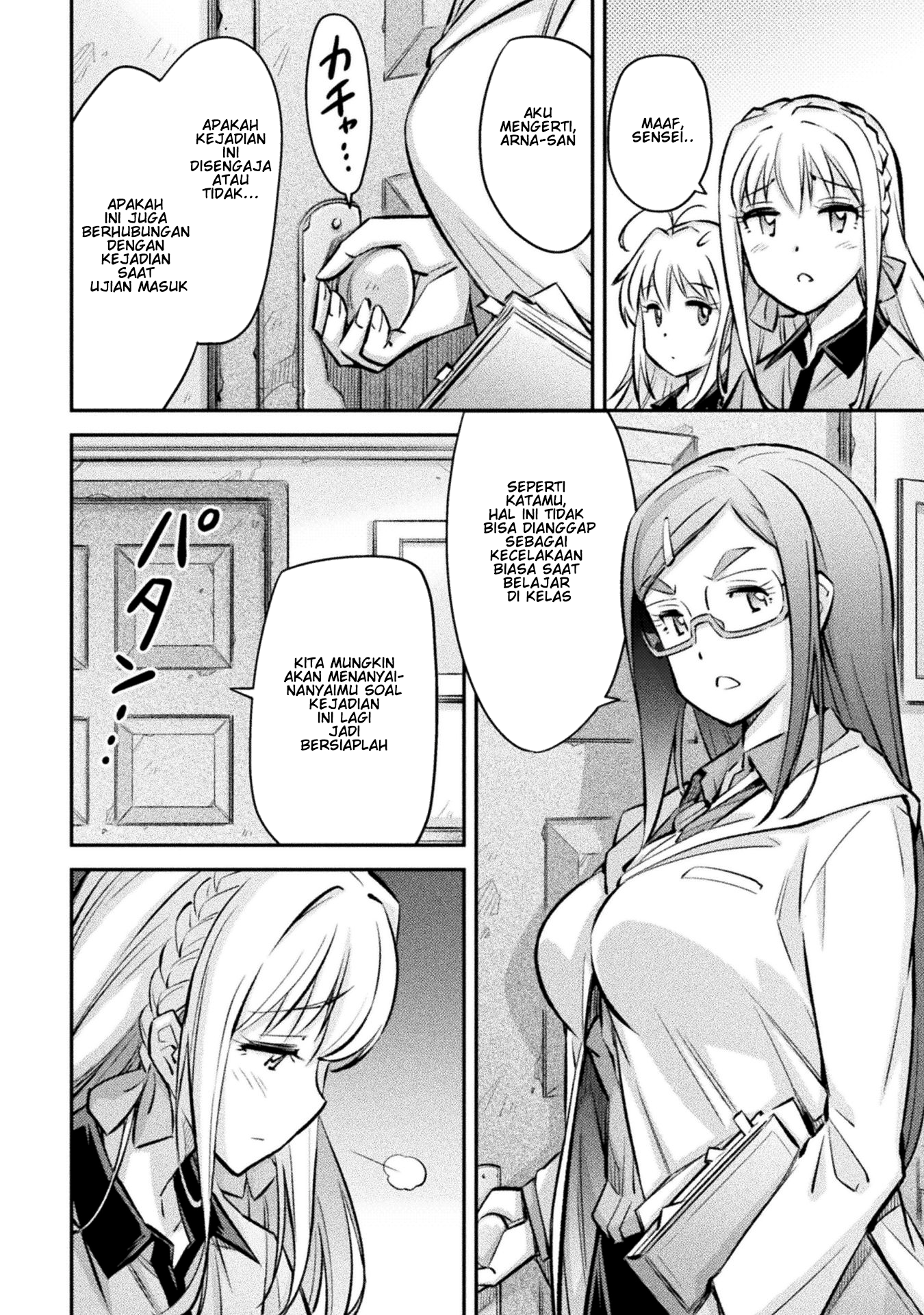 Saikyou no Youhei Shoujo no Gakuen Seikatsu: Shoujo to Shoujo, Kaikou suru Chapter 4 - halaman 8