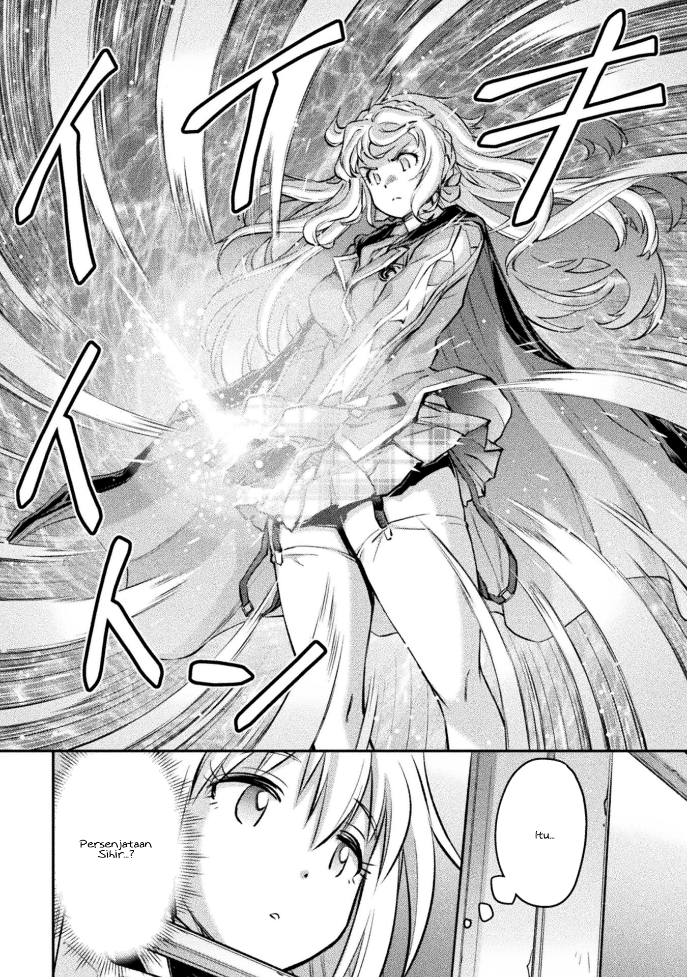 Saikyou no Youhei Shoujo no Gakuen Seikatsu: Shoujo to Shoujo, Kaikou suru Chapter 5 - halaman 2