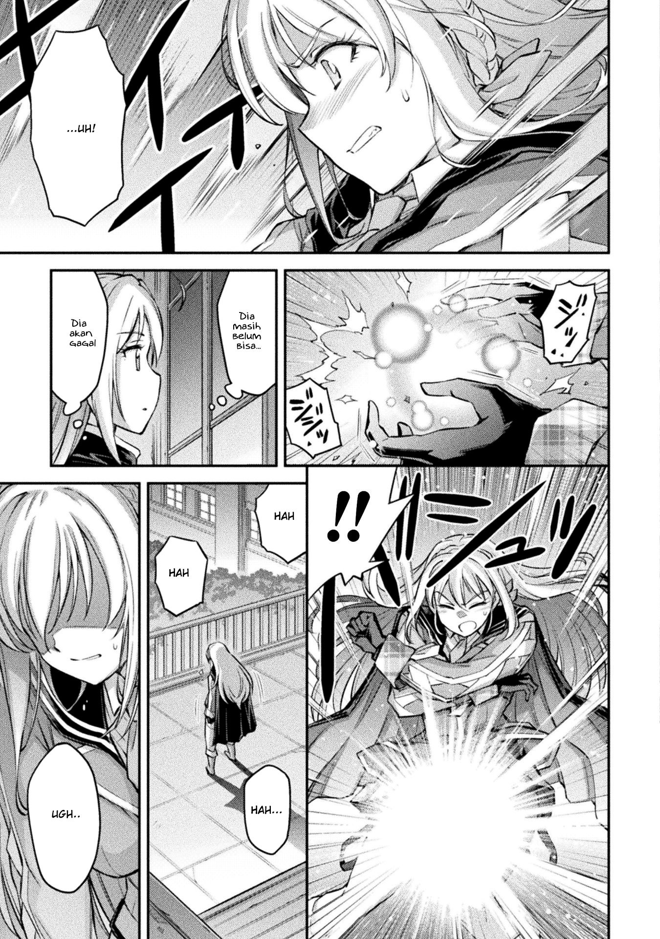 Saikyou no Youhei Shoujo no Gakuen Seikatsu: Shoujo to Shoujo, Kaikou suru Chapter 5 - halaman 3