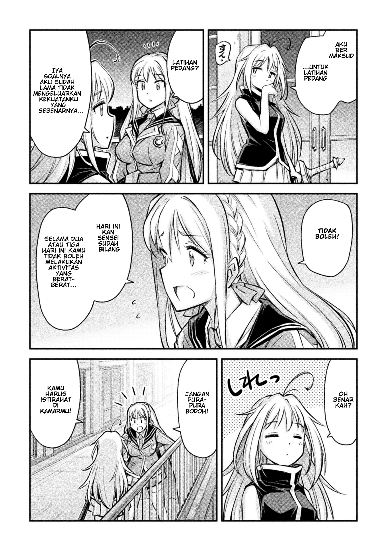 Saikyou no Youhei Shoujo no Gakuen Seikatsu: Shoujo to Shoujo, Kaikou suru Chapter 5 - halaman 5