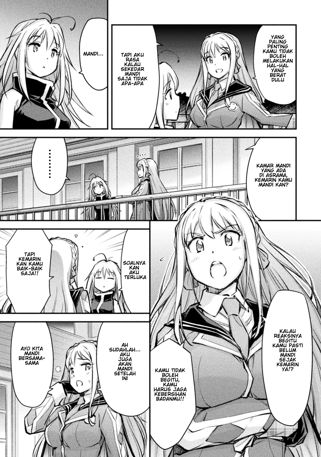 Saikyou no Youhei Shoujo no Gakuen Seikatsu: Shoujo to Shoujo, Kaikou suru Chapter 5 - halaman 7