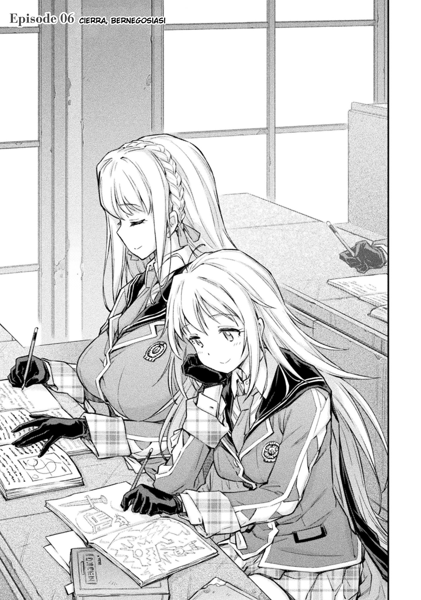 Saikyou no Youhei Shoujo no Gakuen Seikatsu: Shoujo to Shoujo, Kaikou suru Chapter 6 - halaman 1