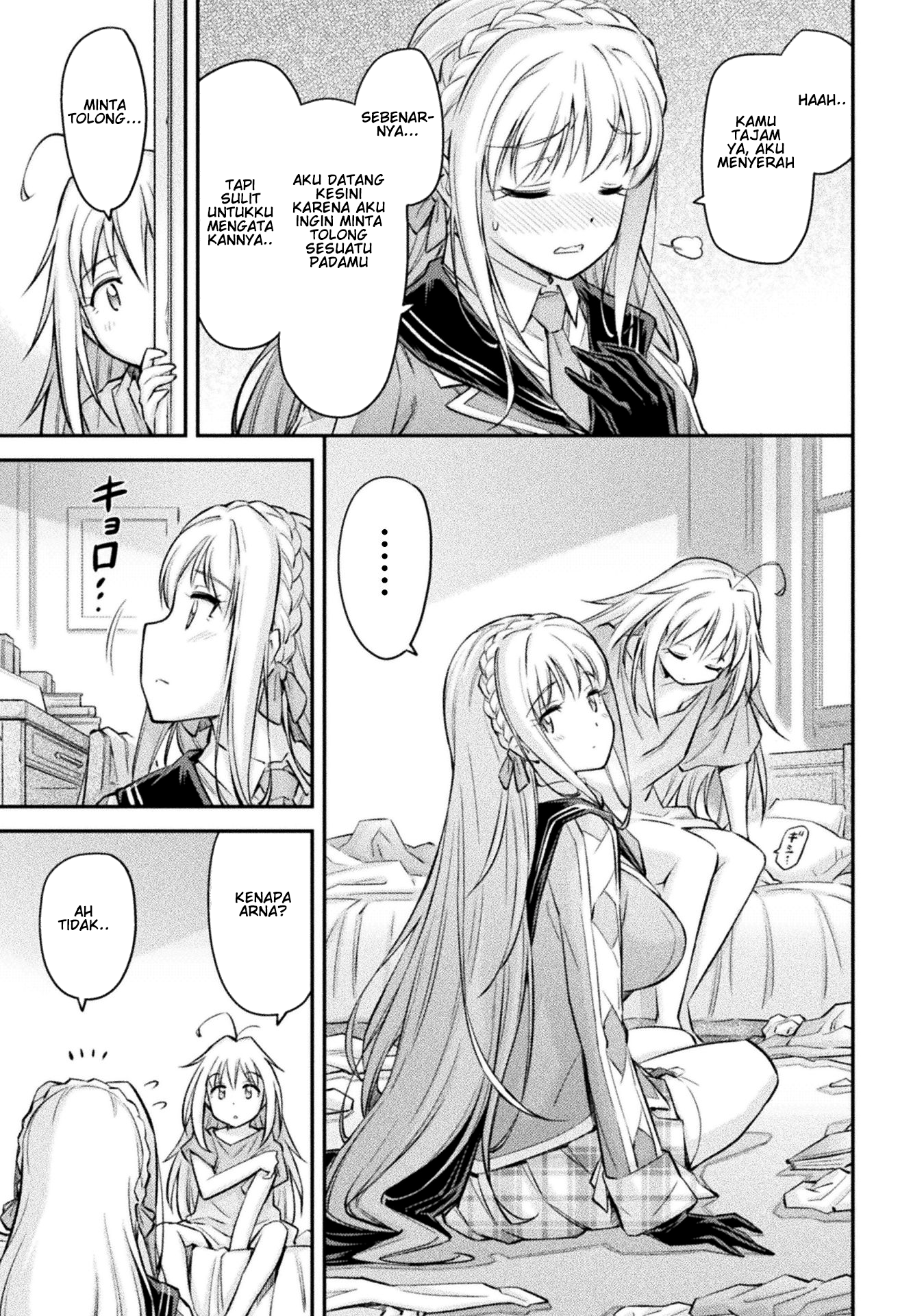 Saikyou no Youhei Shoujo no Gakuen Seikatsu: Shoujo to Shoujo, Kaikou suru Chapter 6 - halaman 14