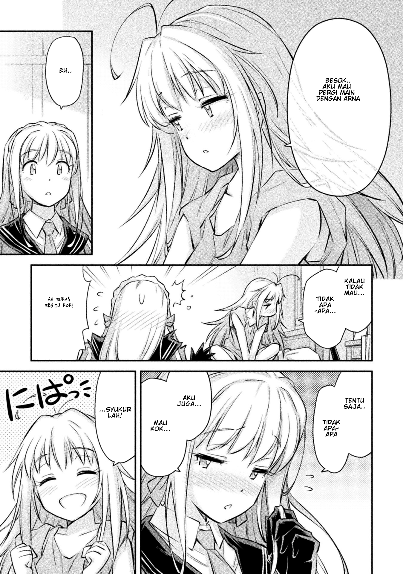 Saikyou no Youhei Shoujo no Gakuen Seikatsu: Shoujo to Shoujo, Kaikou suru Chapter 6 - halaman 18