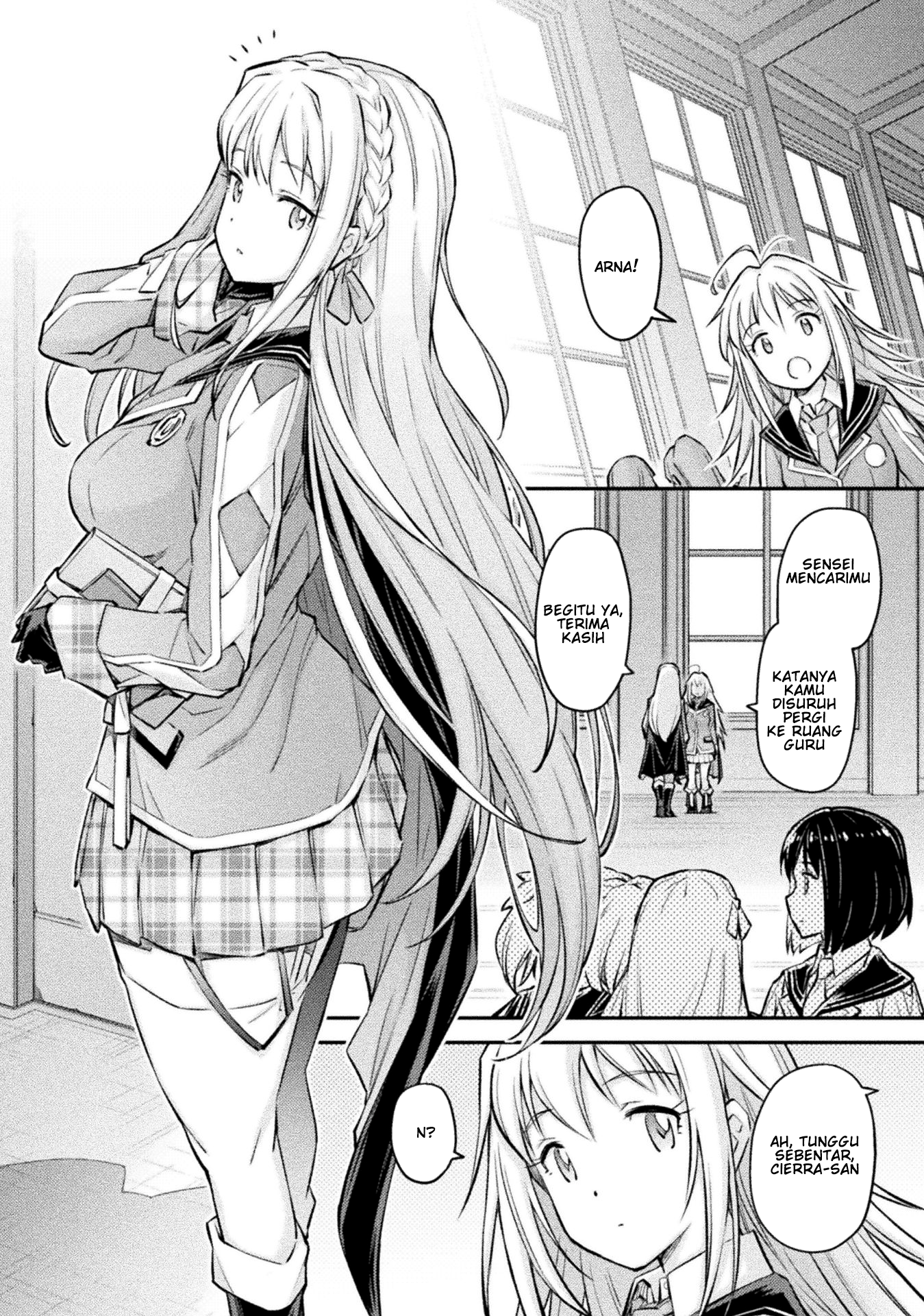 Saikyou no Youhei Shoujo no Gakuen Seikatsu: Shoujo to Shoujo, Kaikou suru Chapter 6 - halaman 2