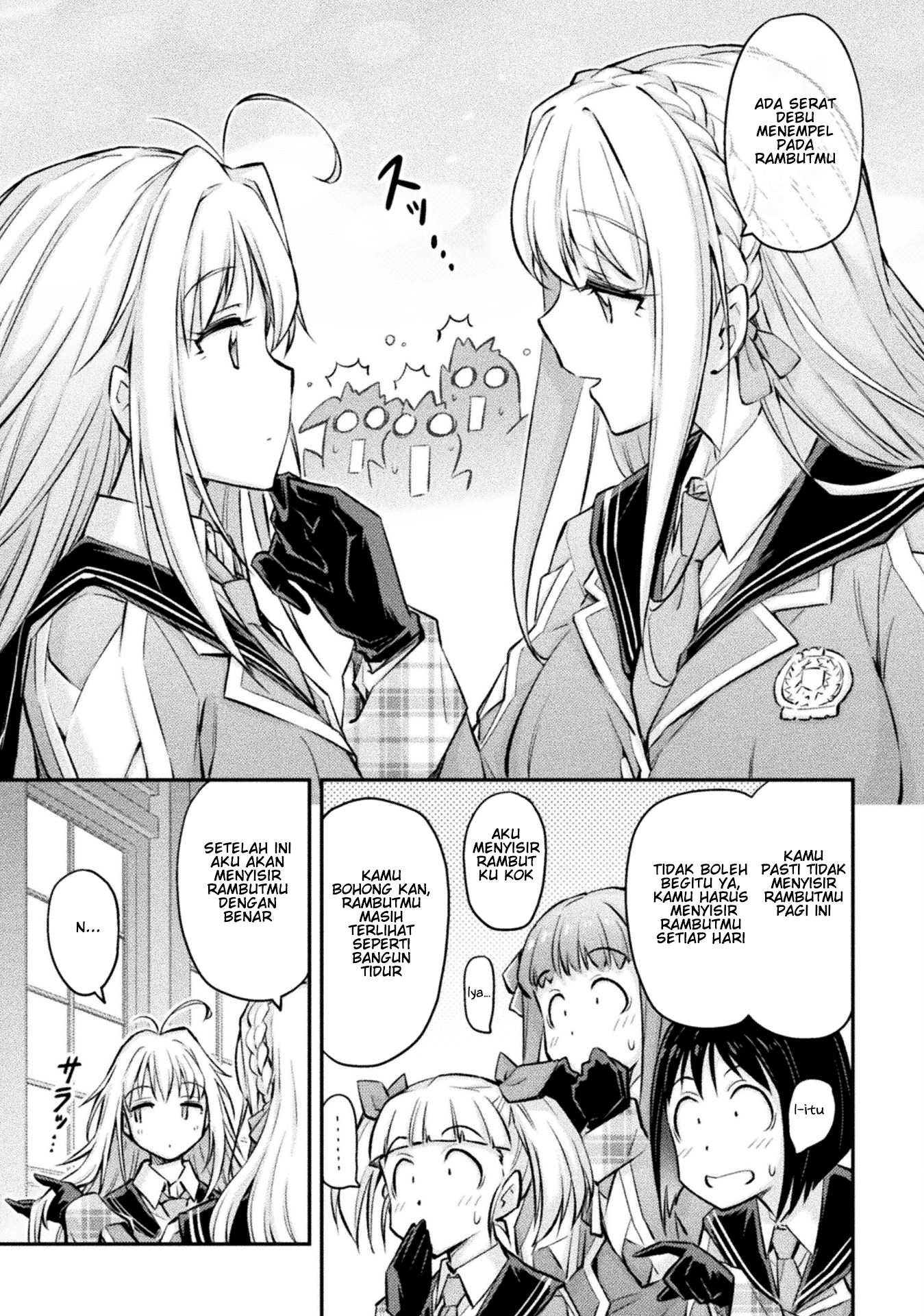 Saikyou no Youhei Shoujo no Gakuen Seikatsu: Shoujo to Shoujo, Kaikou suru Chapter 6 - halaman 3