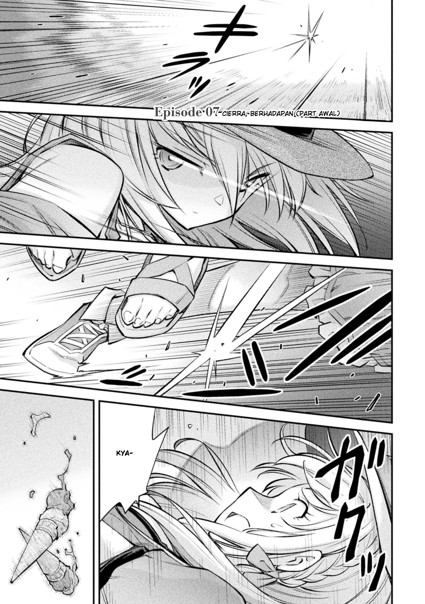 Saikyou no Youhei Shoujo no Gakuen Seikatsu: Shoujo to Shoujo, Kaikou suru Chapter 7 - halaman 1