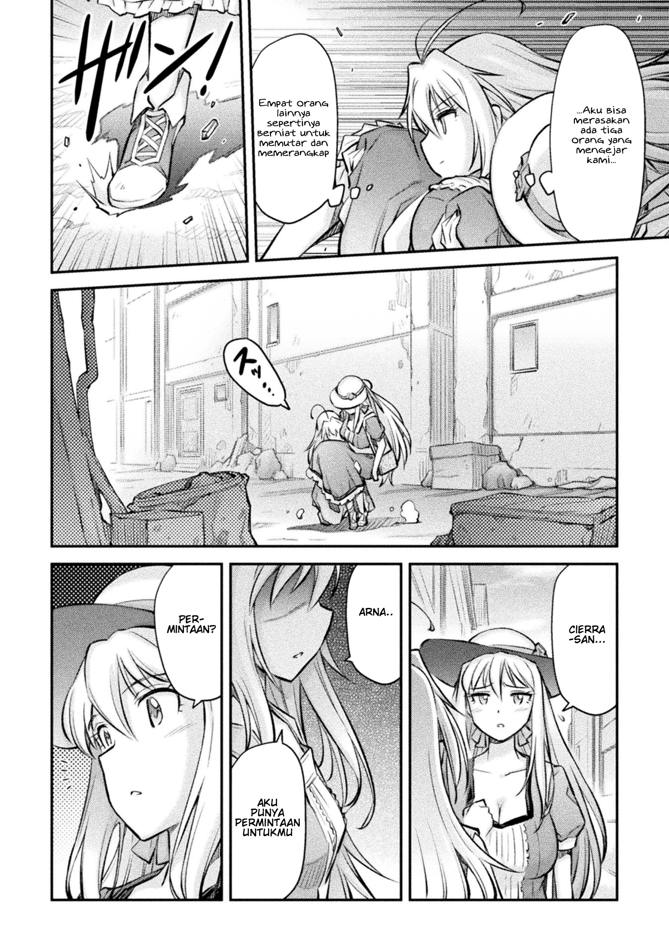 Saikyou no Youhei Shoujo no Gakuen Seikatsu: Shoujo to Shoujo, Kaikou suru Chapter 7 - halaman 6